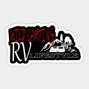 Wild Camping Sticker